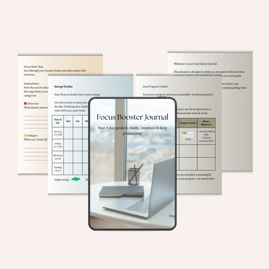 Focus & Clarity Essentials — 3 Guided Journals