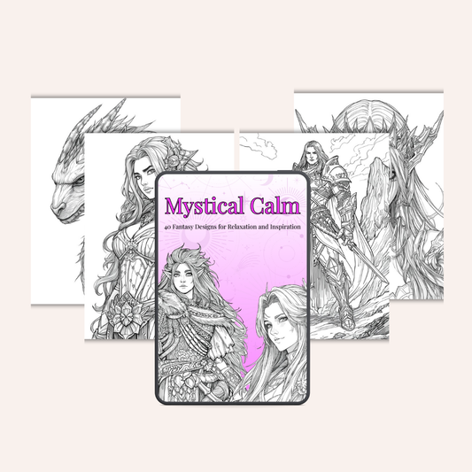 Mystical Coloring Book – 40 Printable Pages of Fantasy & Imagination