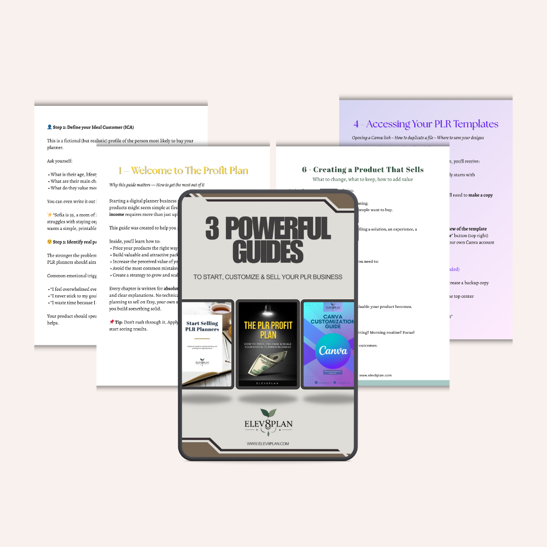 PLR Business Starter Bundle – 3 Expert Guides for Beginners