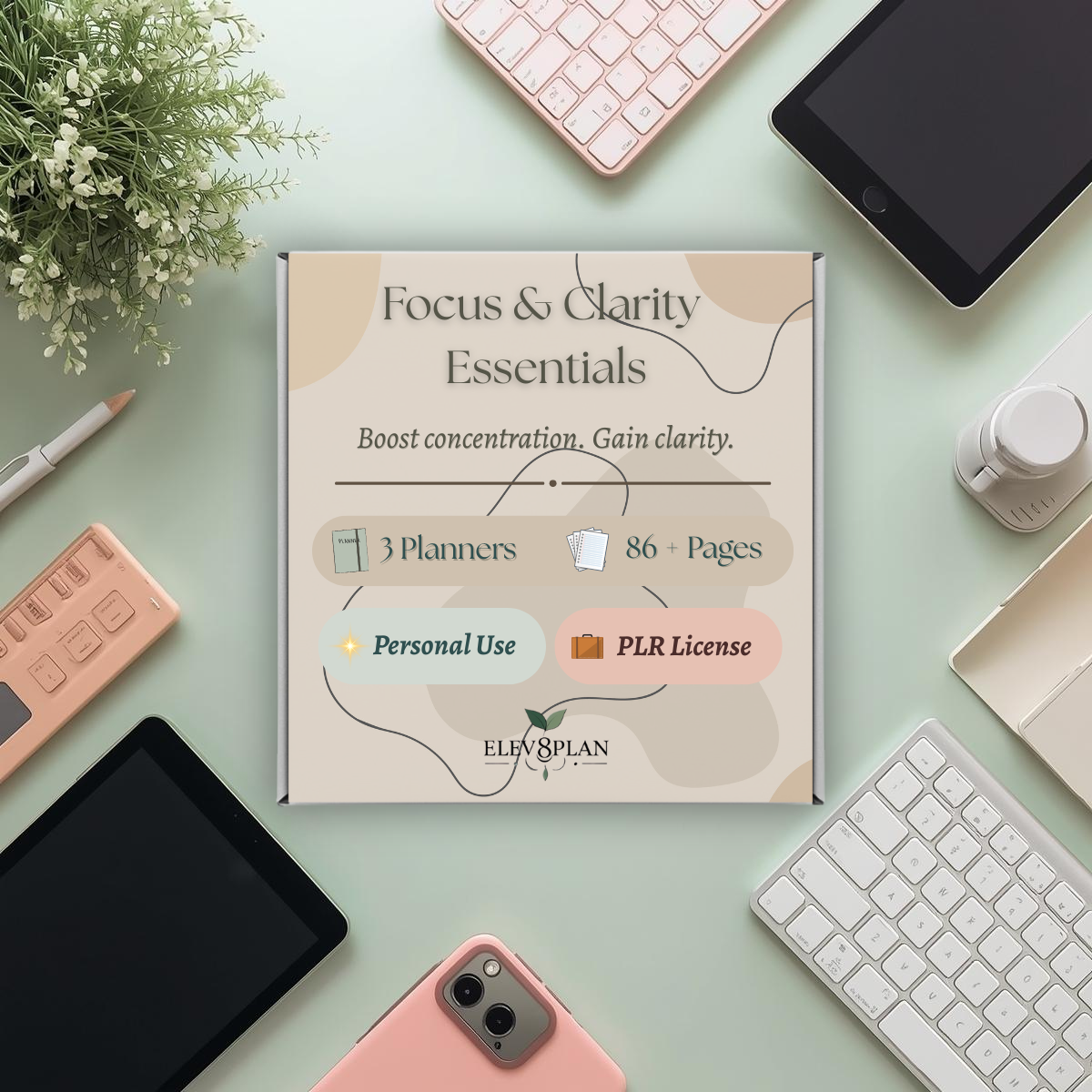 Focus & Clarity Essentials — 3 Guided Journals