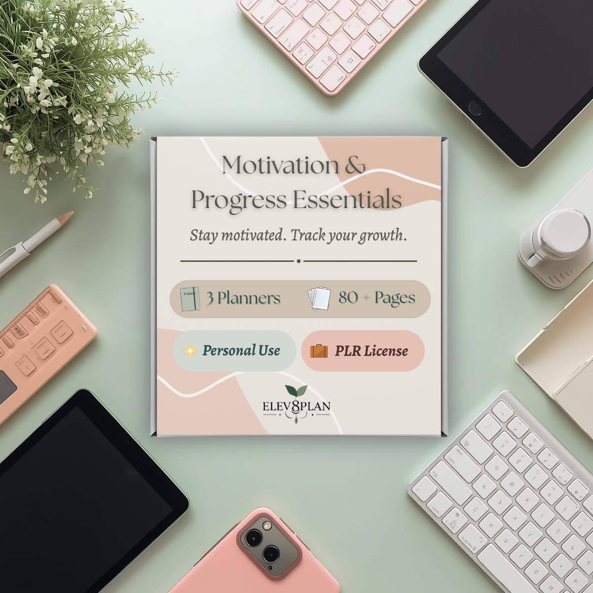 Motivation & Progress Essentials — 3 Guided Planners