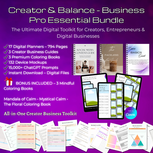 Creator and Business Pro Essentials Bundle