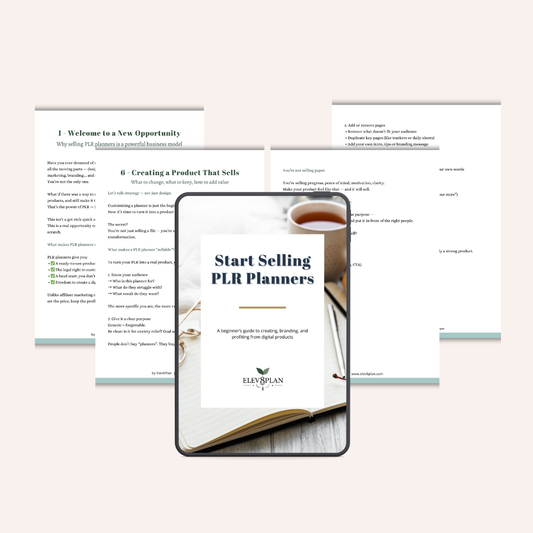 Start Selling PLR Planners – A Beginner’s Guide