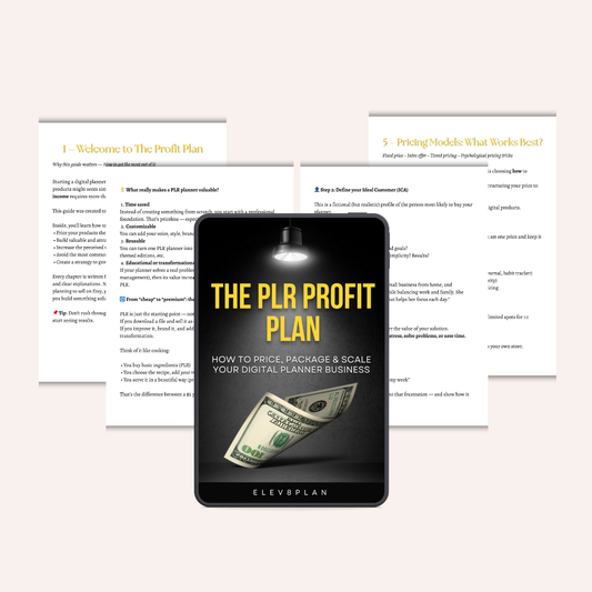 The PLR profit plan – How to price, package & sell your digital products